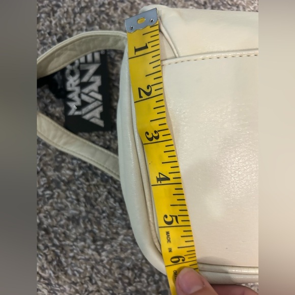 Marco Avane NWT genuine leather off white shoulder purse - Picture 8 of 14